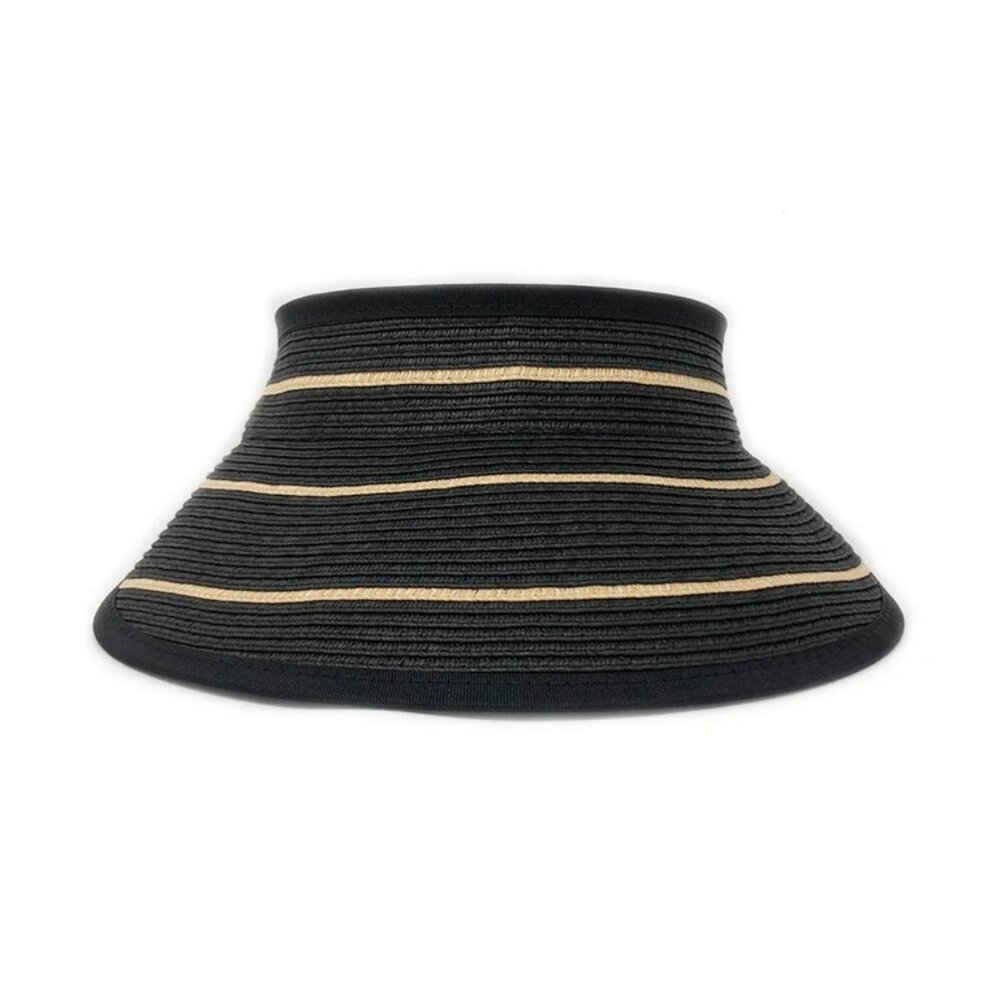 Wallaroo FOLDABLE Savannah Visor Straw Braided Ha… - image 3